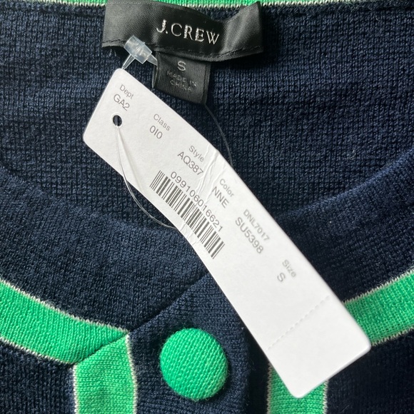 NWT J Crew Tipped Sweater Jacket size S - Picture 2 of 4